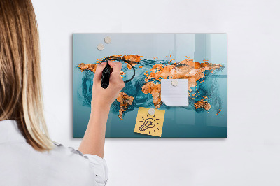 Magnettafel zum schreiben Eine interaktive Welt mit persönlichen Fotos