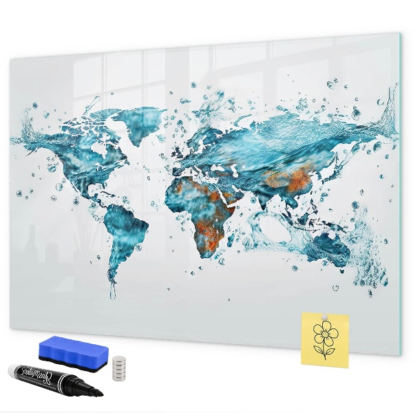 Schreib magnettafel Wasserkarten mit persönlichen Erinnerungen
