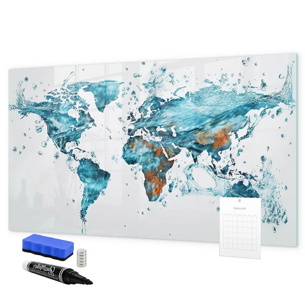 Schreib magnettafel Wasserkarten mit persönlichen Erinnerungen