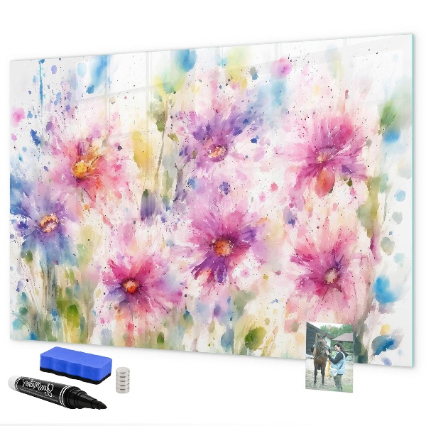 Magnettafel zum schreiben Eine farbenfrohe Tafel für Fotos und Notizen