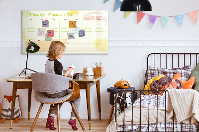 Schreib magnettafel Familienplaner mit Platz für Fotos