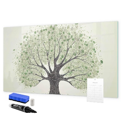 Magnettafel zum schreiben Erinnerungsbaum mit persönlichen Fotos