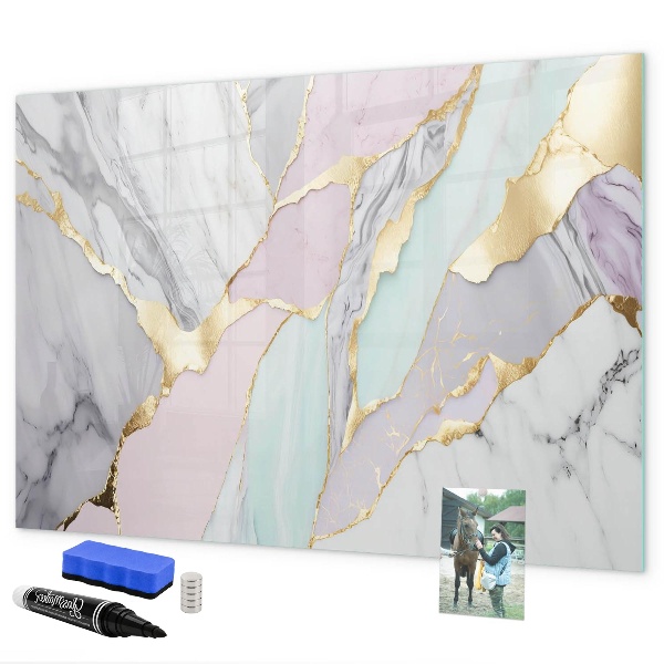 Magnettafel zum schreiben Moderne Tafel für Notizen und Fotos