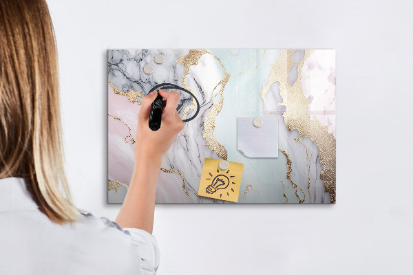 Schreib magnettafel Eine stylische Tafel für Notizen und Fotos