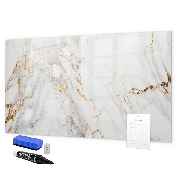 Magnettafel zum schreiben Stilvolle Pinnwand für Fotos und Notizen