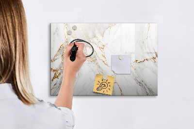 Magnettafel zum schreiben Stilvolle Pinnwand für Fotos und Notizen