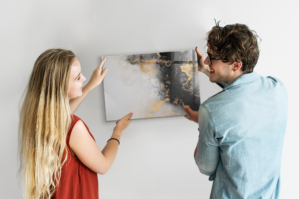 Schreib magnettafel Eine stylische Tafel für Notizen und Fotos