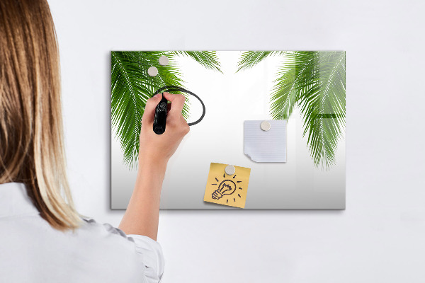 Magnettafel zum schreiben Fotowand mit Palmenmotiv