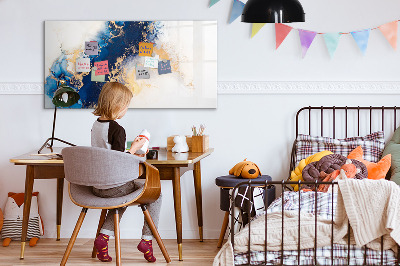 Magnettafel zum schreiben Moderne Pinnwand für Fotos und Notizen