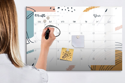 Schreib magnettafel Fotoplaner mit Stift und Radierer