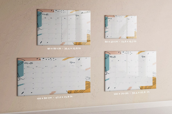 Schreib magnettafel Fotoplaner mit Stift und Radierer