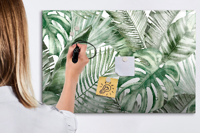 Magnettafel zum schreiben Grünes Poster mit Fotos und Zubehör
