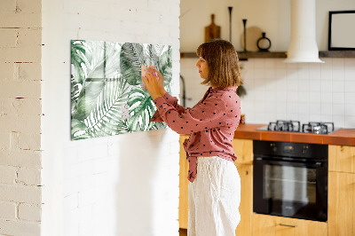 Magnettafel zum schreiben Grünes Poster mit Fotos und Zubehör