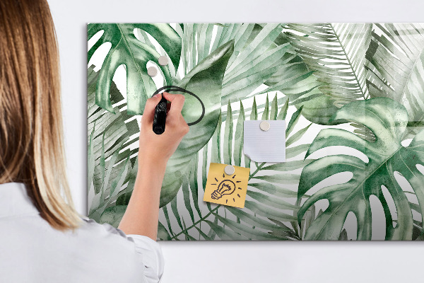 Magnettafel zum schreiben Grünes Poster mit Fotos und Zubehör