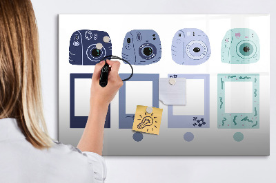Magnettafel zum schreiben Ein kreativer Ort für Erinnerungen und Fotos