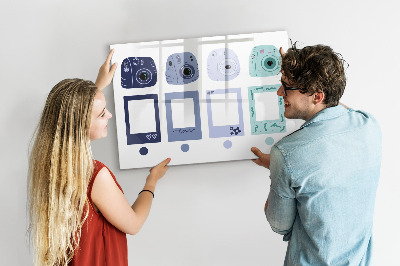Magnettafel zum schreiben Ein kreativer Ort für Erinnerungen und Fotos