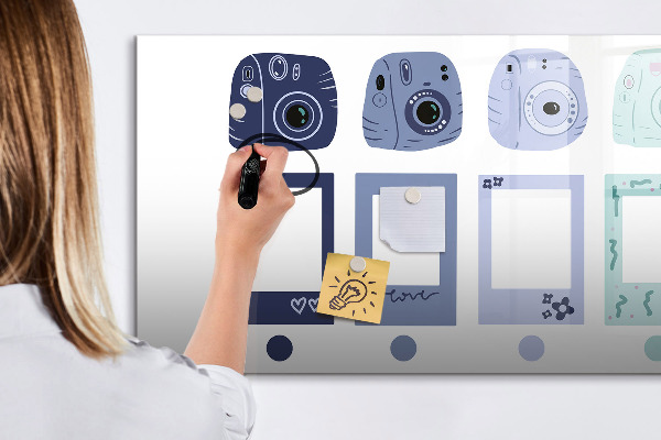 Magnettafel zum schreiben Ein kreativer Ort für Erinnerungen und Fotos
