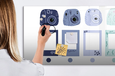 Magnettafel zum schreiben Ein kreativer Ort für Erinnerungen und Fotos