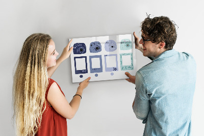 Magnettafel zum schreiben Ein kreativer Ort für Erinnerungen und Fotos
