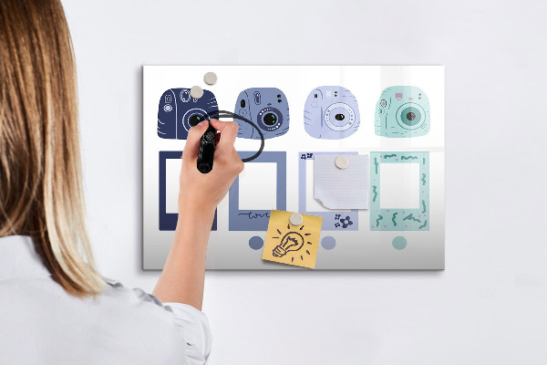 Magnettafel zum schreiben Ein kreativer Ort für Erinnerungen und Fotos
