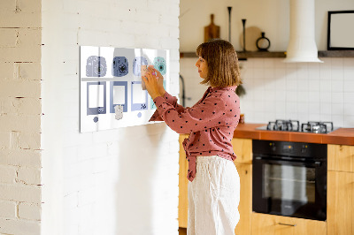 Magnettafel zum schreiben Ein kreativer Ort für Erinnerungen und Fotos