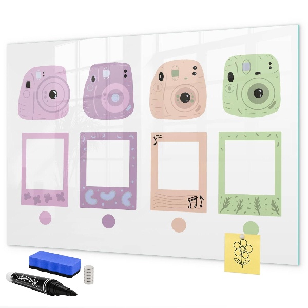 Schreib magnettafel Kreative Pinnwand für Fotos und Notizen