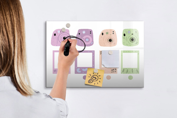 Schreib magnettafel Kreative Pinnwand für Fotos und Notizen