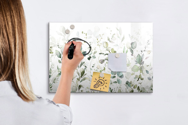 Magnettafel zum schreiben Grüne Tafel für Fotos und Notizen
