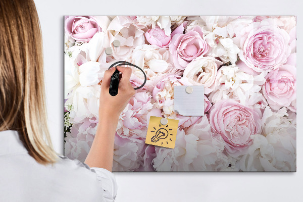 Schreib magnettafel Blumentafel für Notizen und Fotos
