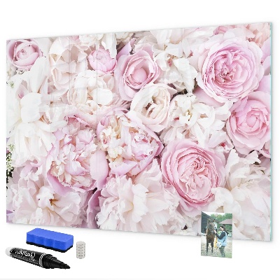 Schreib magnettafel Blumentafel für Notizen und Fotos