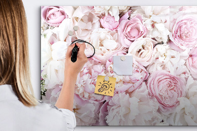 Schreib magnettafel Blumentafel für Notizen und Fotos