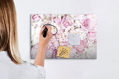 Schreib magnettafel Blumentafel für Notizen und Fotos