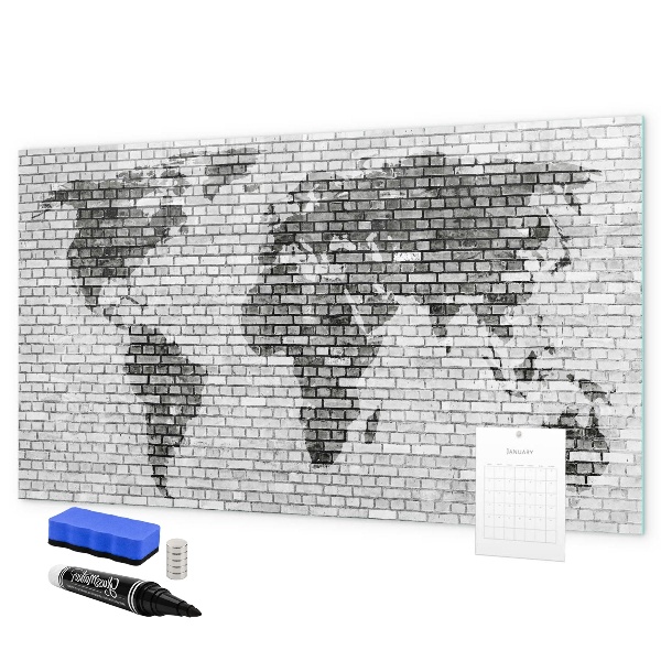 Schreib magnettafel Interaktive Karte zur Anzeige von Fotos