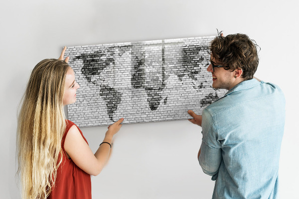 Schreib magnettafel Interaktive Karte zur Anzeige von Fotos