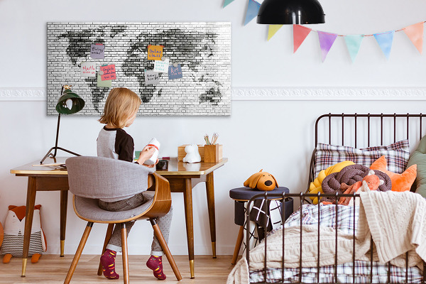 Schreib magnettafel Interaktive Karte zur Anzeige von Fotos
