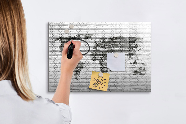 Schreib magnettafel Interaktive Karte zur Anzeige von Fotos