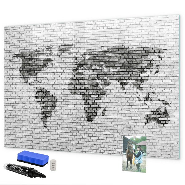 Schreib magnettafel Interaktive Karte zur Anzeige von Fotos