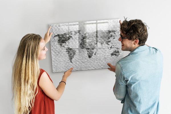 Schreib magnettafel Interaktive Karte zur Anzeige von Fotos