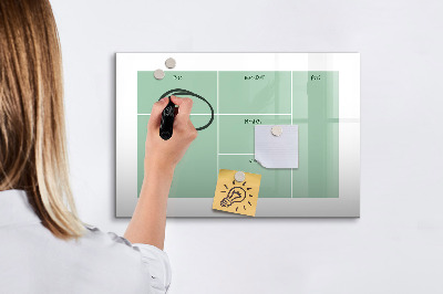 Magnettafel zum schreiben Organizer mit Notizen und Fotos