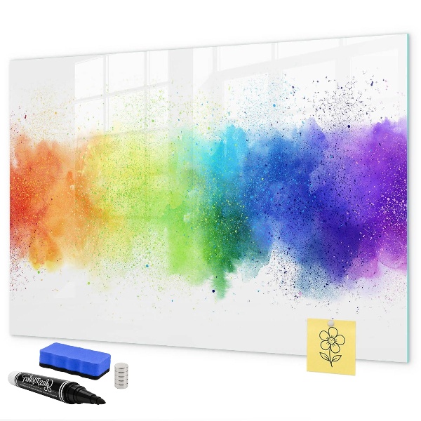 Schreib magnettafel Bunte Foto-Pinnwand