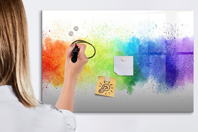 Schreib magnettafel Bunte Foto-Pinnwand