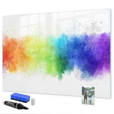 Schreib magnettafel Bunte Foto-Pinnwand