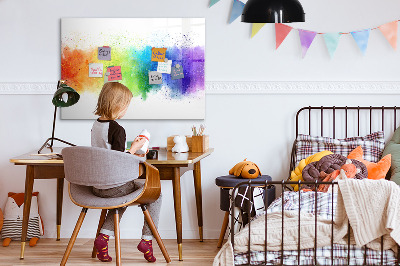 Schreib magnettafel Bunte Foto-Pinnwand