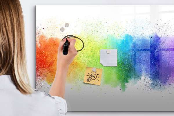 Schreib magnettafel Bunte Foto-Pinnwand