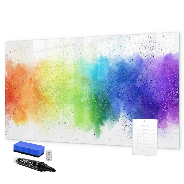 Schreib magnettafel Bunte Foto-Pinnwand