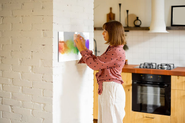 Schreib magnettafel Bunte Foto-Pinnwand