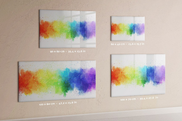 Schreib magnettafel Bunte Foto-Pinnwand