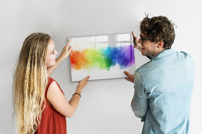 Schreib magnettafel Bunte Foto-Pinnwand