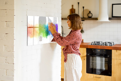 Schreib magnettafel Bunte Foto-Pinnwand