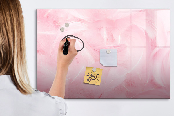 Schreib magnettafel Rosa Tafel für Notizen und Fotos